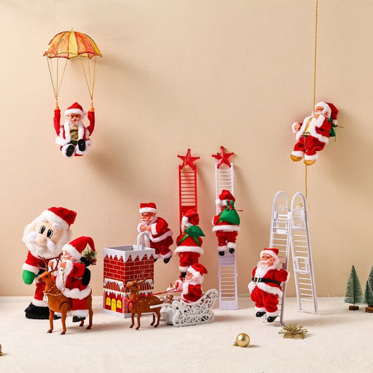 2024 New Christmas Musical Climbing Santa