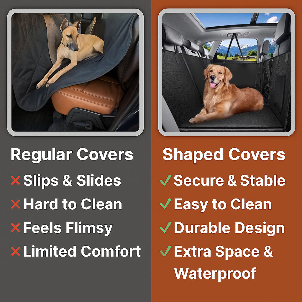 Paw&Shield Waterproof Dog Car Seat Cover - Non-Slip, Easy to Clean & Built for Comfort