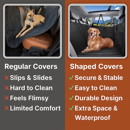 Paw&Shield Waterproof Dog Car Seat Cover - Non-Slip, Easy to Clean & Built for Comfort