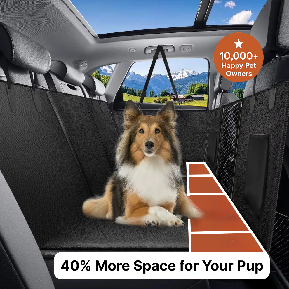 Paw&Shield Waterproof Dog Car Seat Cover - Non-Slip, Easy to Clean & Built for Comfort
